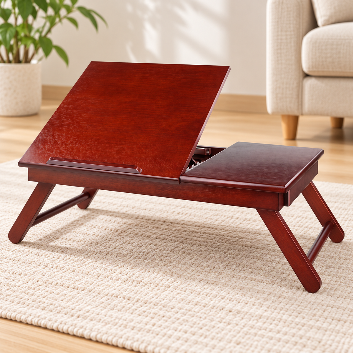 Wooden Tilt Top Lap Desk