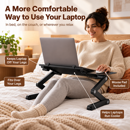 Adjustable Aluminum Laptop Lap Desk