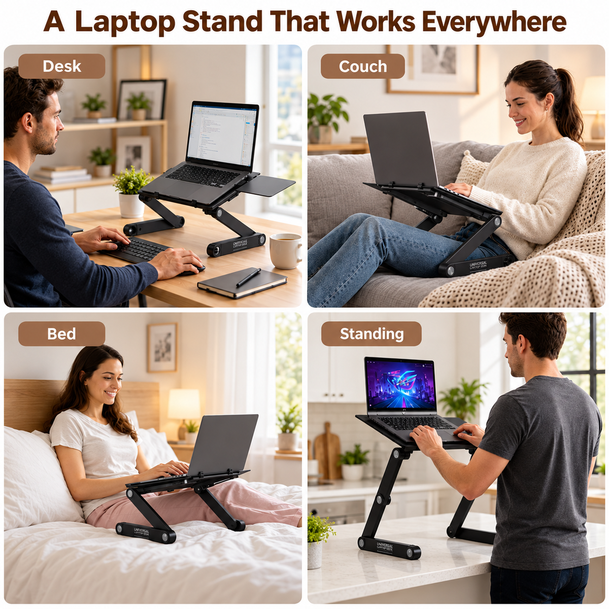 Adjustable Aluminum Laptop Lap Desk