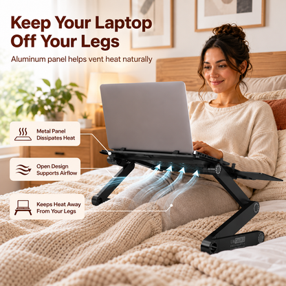 Adjustable Aluminum Laptop Lap Desk