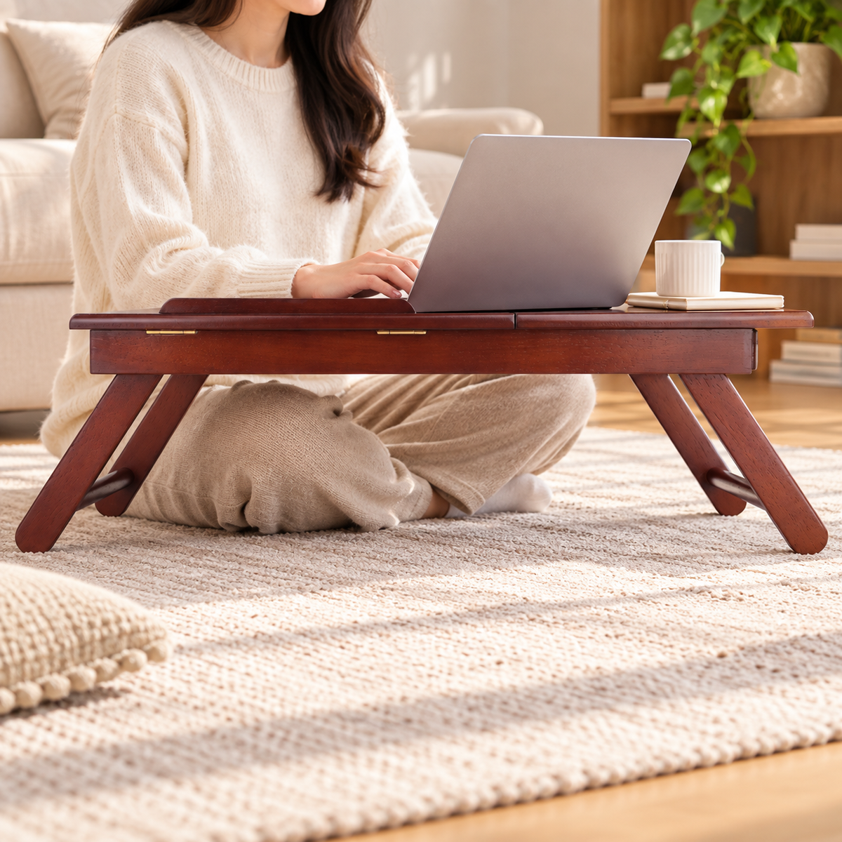Wooden Tilt Top Lap Desk