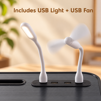 Foldable USB Laptop Lap Desk
