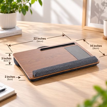 Adjustable Wooden Laptop Bed Desk
