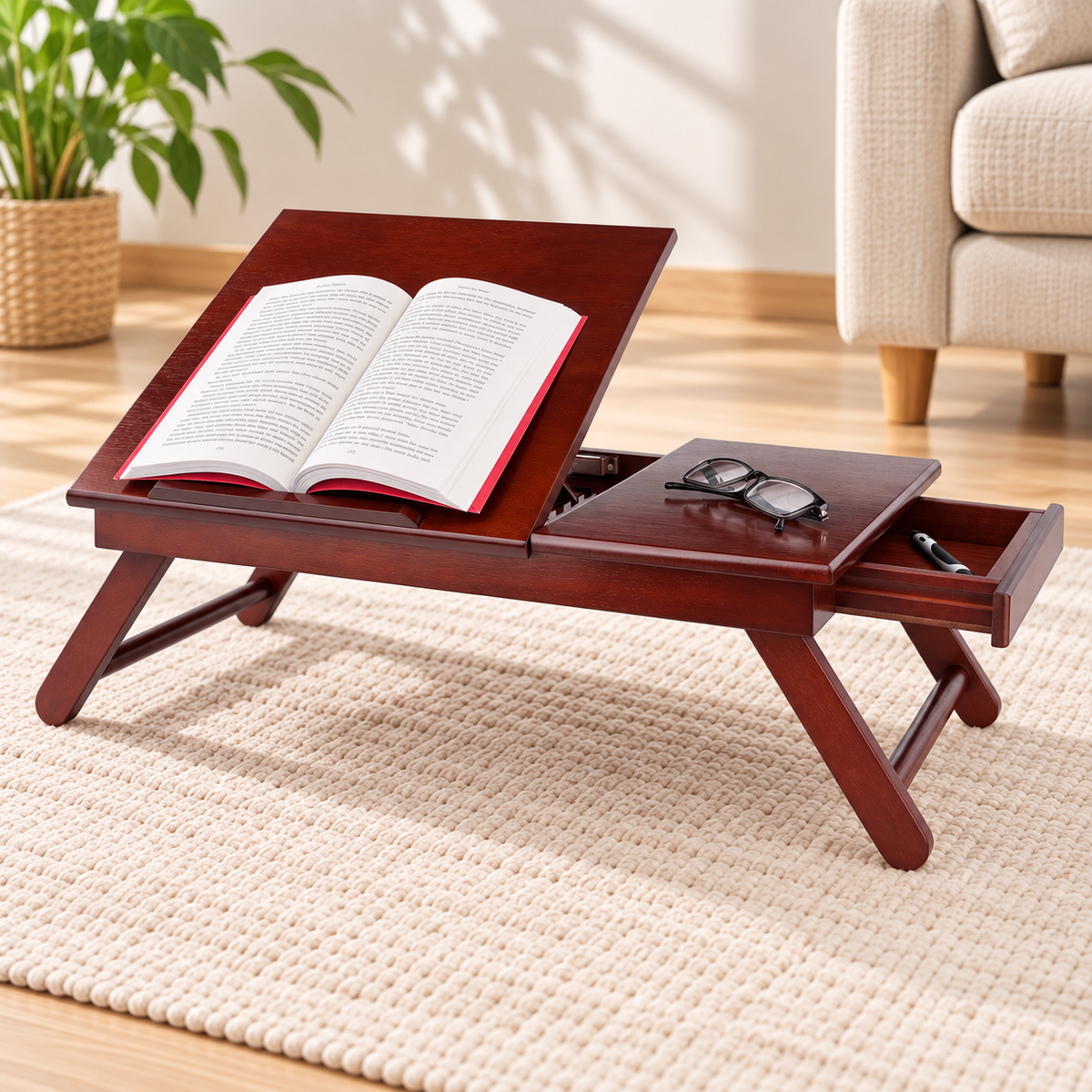 Wooden Tilt Top Lap Desk